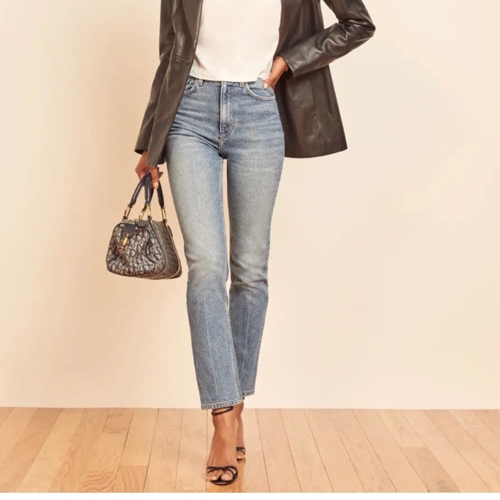 Reformation Liza Ultra High Rise Straight Jeans, size 26. NWT
